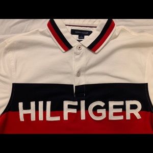 Tommy Hilfiger White Polo Short Sleeve🔥